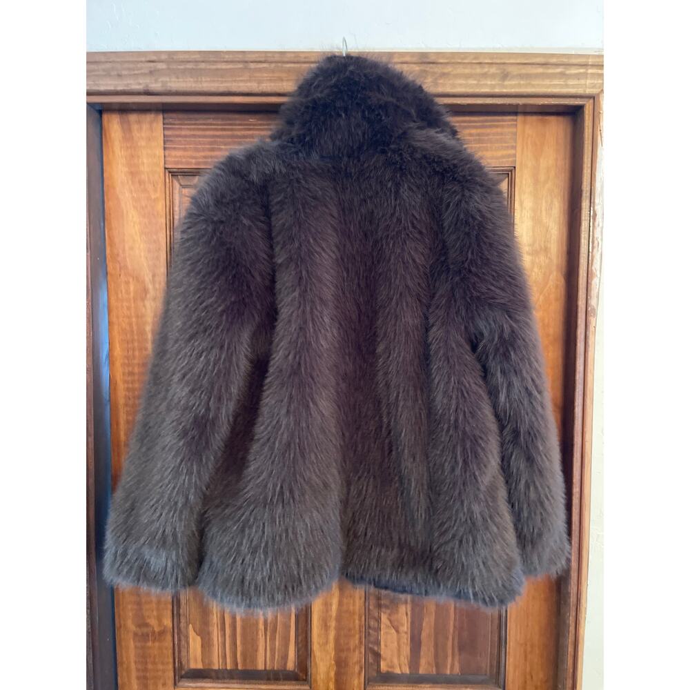 GAP FAUX FUR JACKET SMALL - Picture 10 of 10
